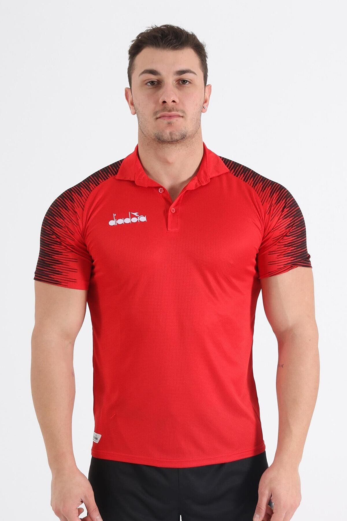 Di̇adora Ri̇ti̇m Kamp Polo T-Shi̇rt Kırmızı