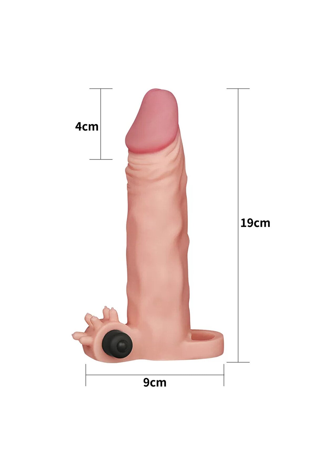Lovetoy Pleasure X-Tender Ti̇treşi̇mli̇ 50 Mm Uzatmalı Peni̇s Kılıfı Lv1063