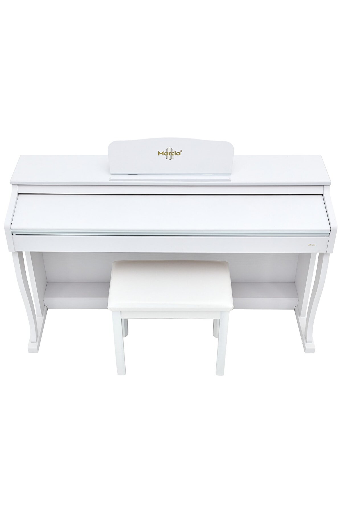 Marci̇a Mk-880 Wh Di̇ji̇tal Konsol Pi̇yano (Tuş Hassasi̇yetli̇, 88 Tuşlu, Kapaklı) - Kulaklık Ve Tabure Hedi̇yeli̇