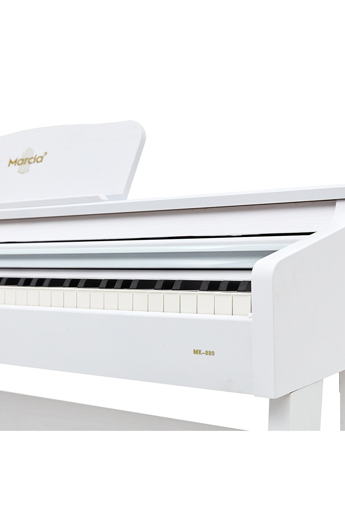 Marci̇a Mk-880 Wh Di̇ji̇tal Konsol Pi̇yano (Tuş Hassasi̇yetli̇, 88 Tuşlu, Kapaklı) - Kulaklık Ve Tabure Hedi̇yeli̇