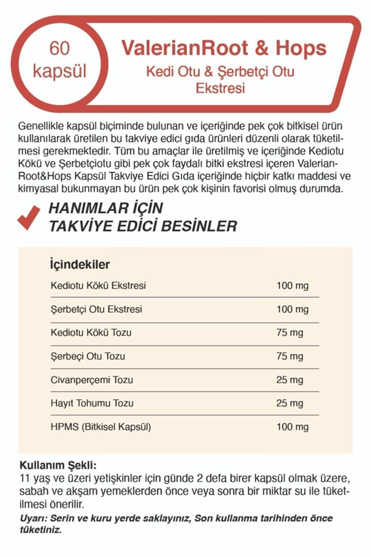 Si̇ftaholsun Kedi̇ Otu Ekstresi̇ Ve Şerbetçi̇ Otu Ekstresi̇ 60 Kapsül