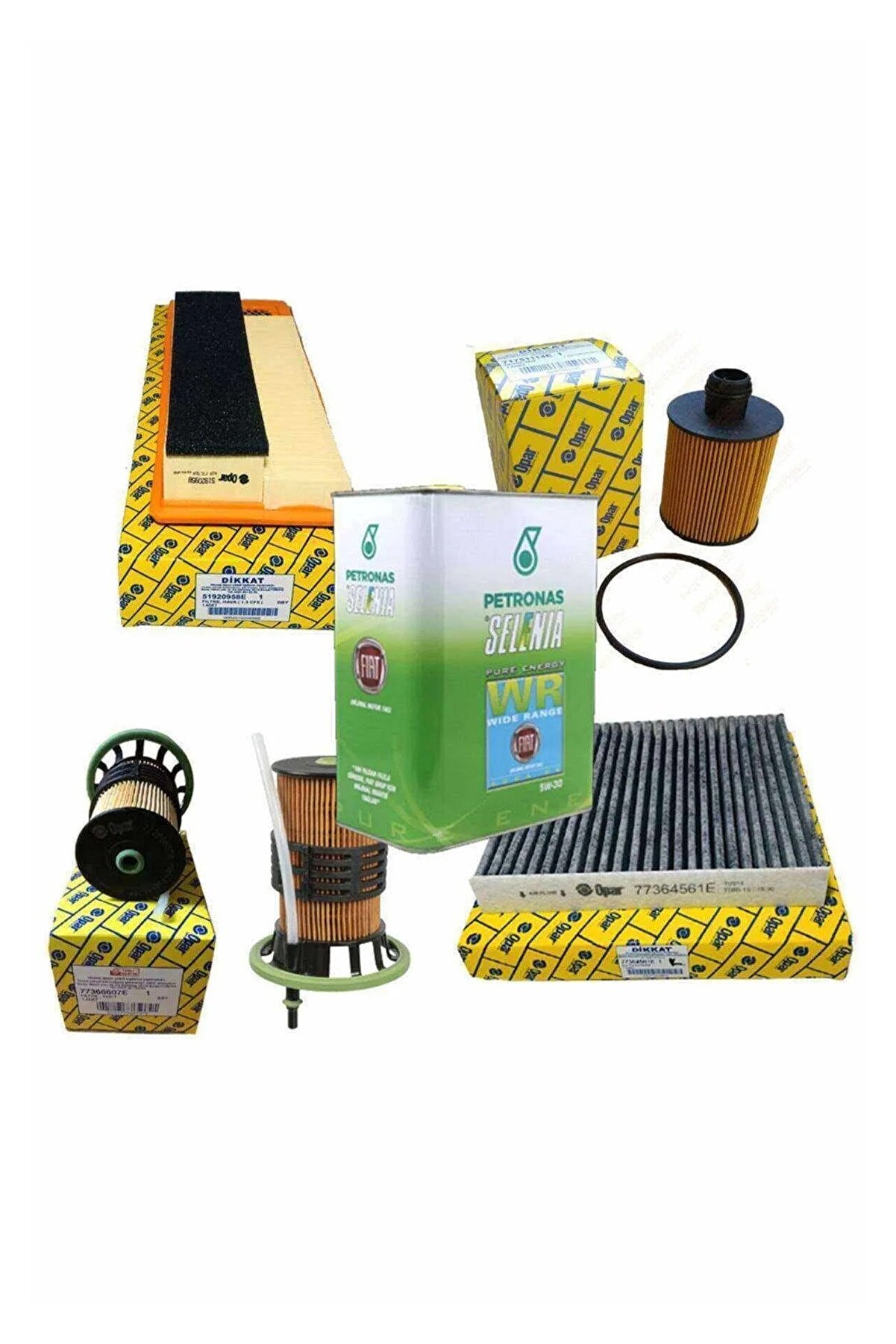 Opar Fi̇at Fi̇ori̇no Euro 5- 1.3 D-Jtd Multi̇jet 16V Fi̇ltre Bakım Set 2008-Sonrası Krbn 4+1