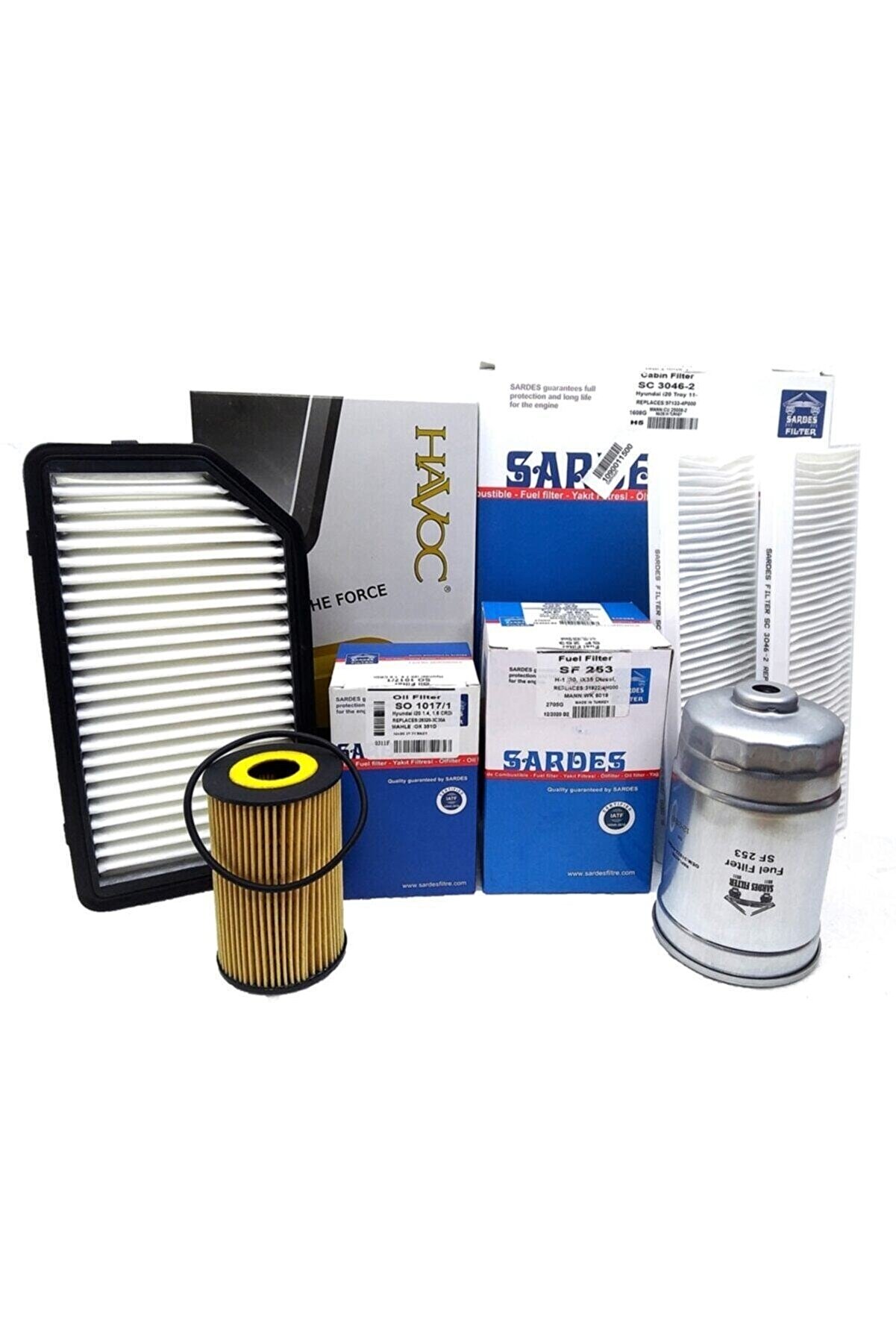 Sardes Hyundai I20 1.4 Crdi Dizel Filtre Bakım Seti 2009-2014 Arası Uyumlu