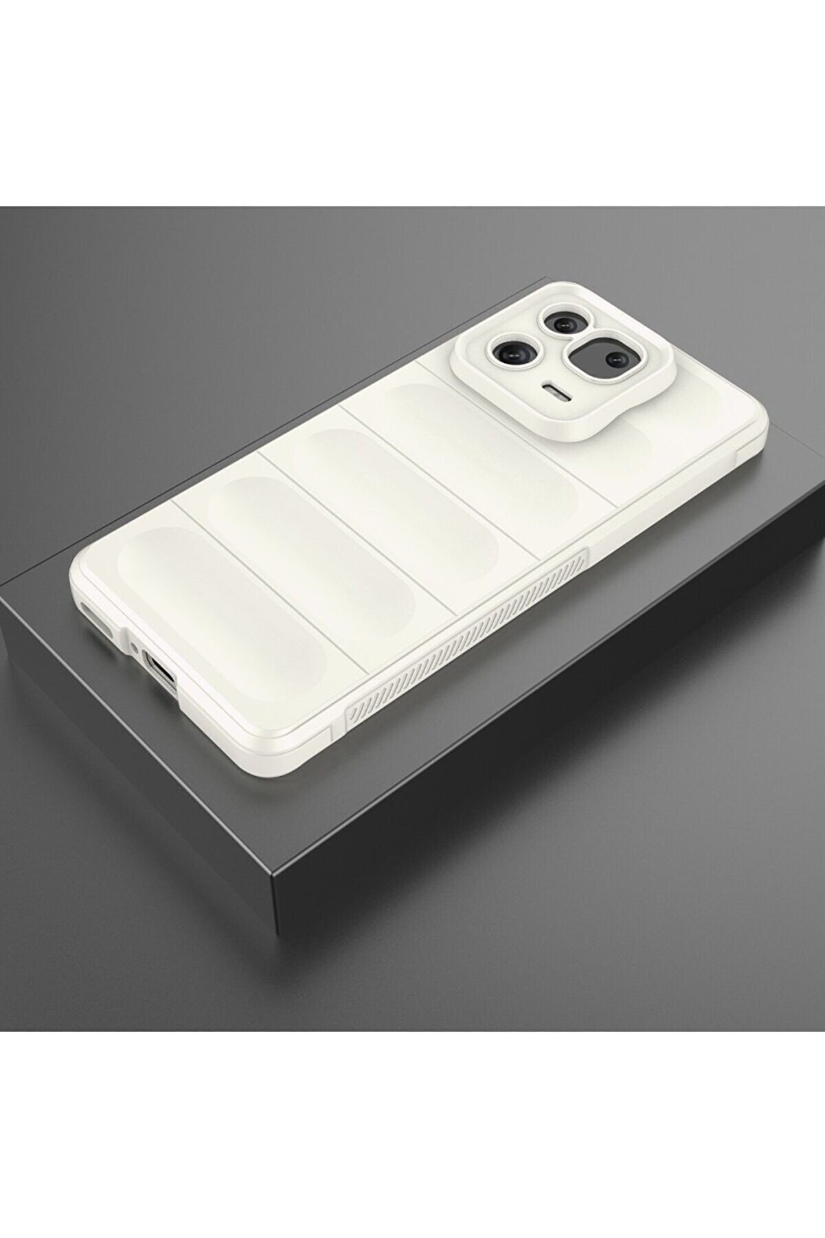 Xi̇aomi̇ Mi̇ 13 Kılıf Opti̇mum Si̇li̇kon - Krem