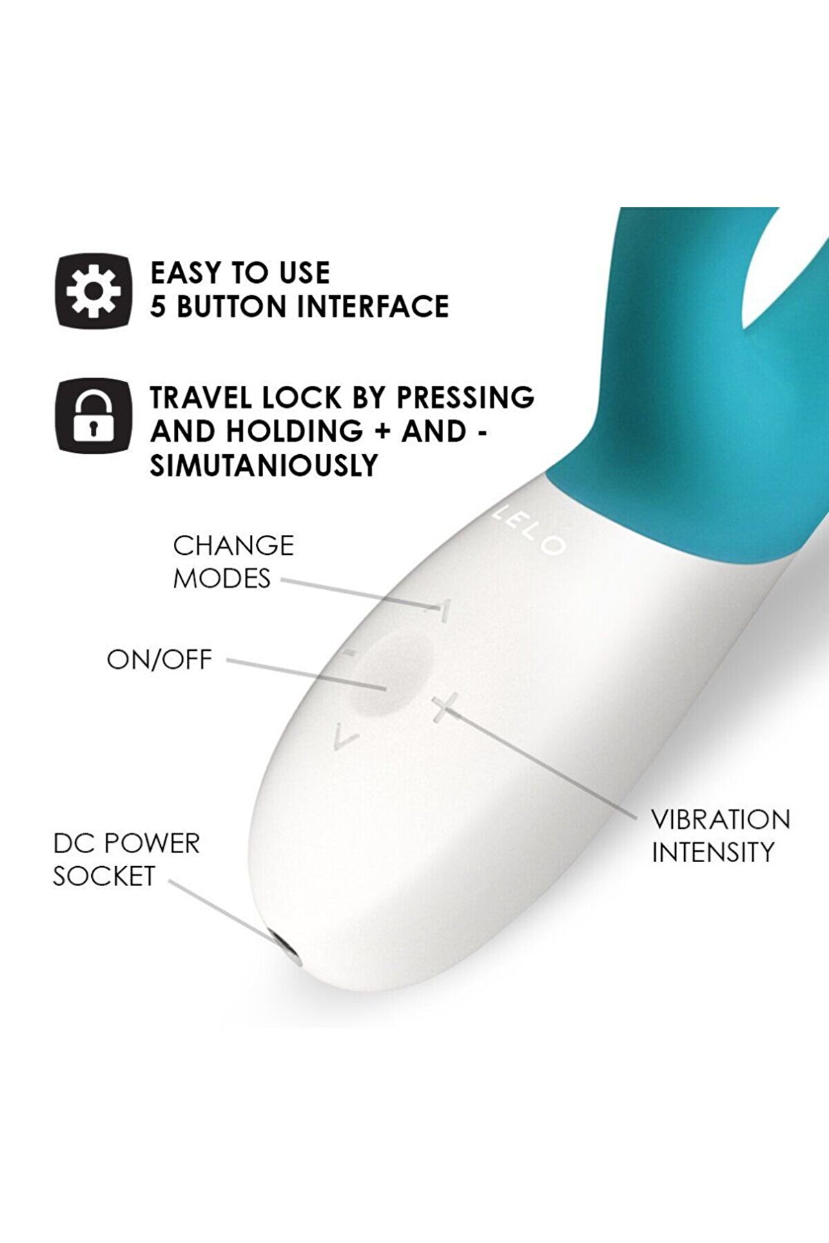 Lelo İna Wave Ocean Blue Tri̇ple Acti̇on Vi̇brat&ouml;r