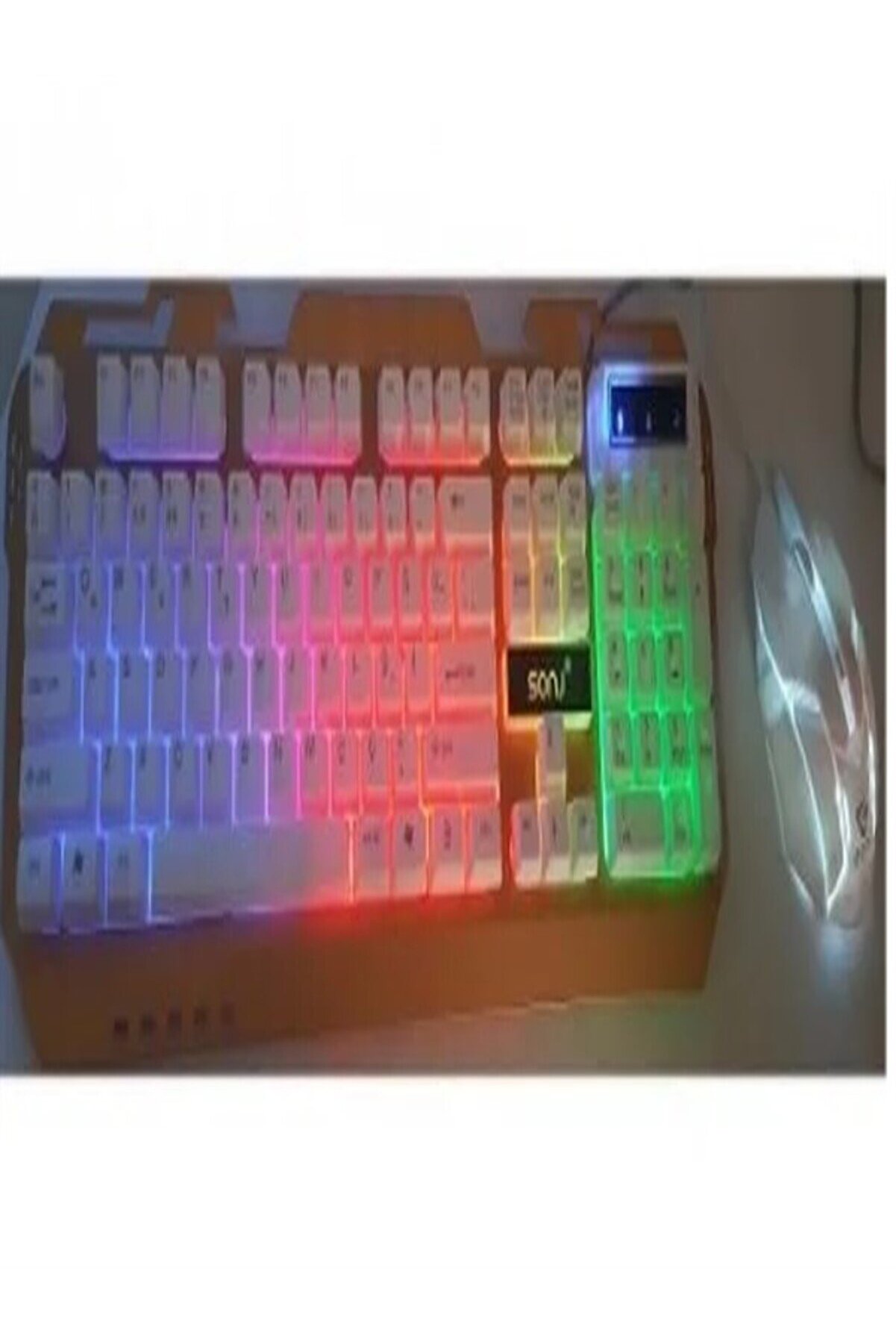Sonj Oyuncu Klavyesi̇ Sonj Ak300 Işıklı Metal Kasa Klavye+Mouse Set
