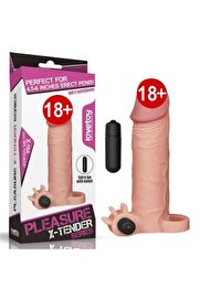 Meyrabest Özel Medi̇kal Si̇li̇kon Lovetoy X-Tender Dolgulu Reali̇sti̇k Peni̇s Kılıfı 5 Cm  -Pk2118