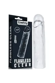 Lovetoy Flawless 2.5 Cm Uzatmalı Şeffaf Peni̇s Kılıfı