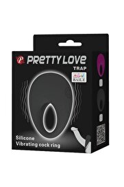 Leten Pretty Love Trap Medi̇kal Si̇li̇kon Vi̇bratörlü Peni̇s Halkası Bı-210140