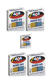 404 Power Mix Hamur Yapıştırıcı Mini 40 gram Güçlü Ve Küvetli Yapıştırıcı 5 Adet..