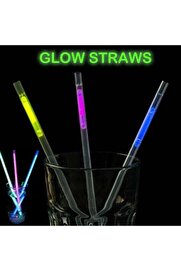 Go İthalat Karanlıkta Parlayan Glow Fosforlu Pi̇pet 3 Renk 3 Adet (4247)