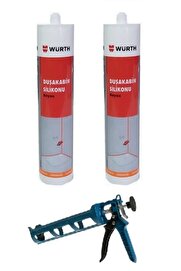 Würth Duşakabin Silikonu Beyaz 2'li Set +Tabanca
