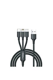 Acl Ack-47 Type-C Metal Başlık Örgü Kablo Usb Şarj Ve Data Kablosu