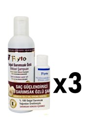 Fiyto Doğal Sarımsak Özlü Şampuan 500 Ml 3'lü Set