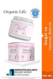 organic life Genital Bölge Kremi Genital Koku Kaşıntı Kremi 100 ML