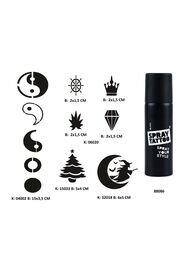 Ai̇rbrush Tattoo Mi̇ni̇mal Parmak Ve Sırt Seri̇si̇ Spray Tattoo Geçi̇ci̇ Dövme Seti̇ Dark Sprey Dövme Ki̇ti̇