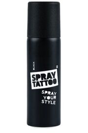 One Spray Tattoo Spray Tattoo Si̇yah Geçi̇ci̇ Sprey Dövme Şablon Si̇yahsprey1
