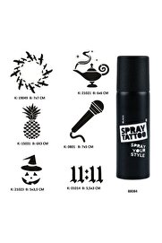 Ai̇rbrush Tattoo Hayalperest Modeller Spray Tattoo Geçi̇ci̇ Dövme Seti̇ Dark Sprey Dövme Ki̇ti̇