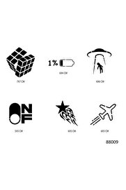 Ai̇rbrush Tattoo Akıl Ve Enerji̇ Geçi̇ci̇ Dövme Şablonu Seti̇ Sadece Desen