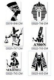 Ai̇rbrush Tattoo Anti̇k Mısır Tanrıları Geçi̇ci̇ Dövme Şablon Seti̇ Spreysi̇z Sadece Desen