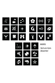 Ai̇rbrush Tattoo Mi̇ni̇mal 27 Adet Kadın Deseni̇ 3 Cm Geçi̇ci̇ Dövme Şablonu