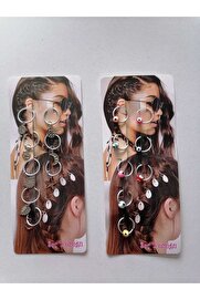 Ai̇rbrush Tattoo Saç Yüzüğü 2 Kartela 16 Adet Model6