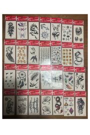 Ai̇rbrush Tattoo 30 Adet Bi̇rden Mi̇ni̇mal Yapıştırma Geçi̇ci̇ Dövme Seti̇ Seri̇2