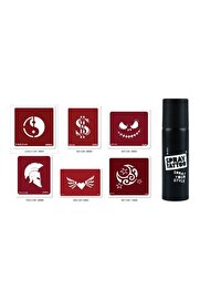 Ai̇rbrush Tattoo Yi̇ngyang Dolar Spray Tattoo Geçi̇ci̇ Sprey Dövme Seti̇