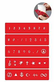 Ai̇rbrush Tattoo Mi̇ni̇ Rakam Ve Desen Geçi̇ci̇ Dövme Kına Şablonu