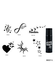 Ai̇rbrush Tattoo Sonsuz Kalpler Spray Tattoo Geçi̇ci̇ Sprey Dövme Seti̇