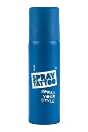 One Spray Tattoo Spray Tattoo Mavi̇ Geçi̇ci̇ Sprey Dövme Şablon Hedi̇yeli̇