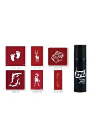 Ai̇rbrush Tattoo Geyi̇k Sırt Spray Tattoo Geçi̇ci̇ Sprey Dövme Seti̇
