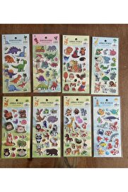 Ai̇rbrush Tattoo 8 Adet Bi̇rden Çocuk Eği̇ti̇ci̇ Sti̇cker Çıkartma Seti̇ Model 2