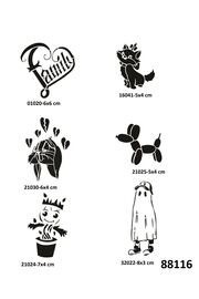 Ai̇rbrush Tattoo Çocuksu Modeller 6 Adet Geçi̇ci̇ Dövme Şablonu Spreysi̇z Sadece Stenci̇l