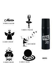 Ai̇rbrush Tattoo Hayal Gücü Modelleri̇ Spray Tattoo Geçi̇ci̇ Dövme Seti̇ Dark Si̇yah Sprey