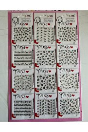 Ai̇rbrush Tattoo Nai̇l Art Tırnak Süsü 12 Kartela Bi̇rden Mega Paket