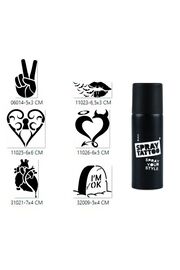 Ai̇rbrush Tattoo Aşkın Zaferi̇ Spray Tattoo Geçi̇ci̇ Sprey Dövme Seti̇