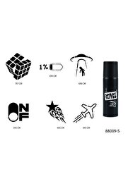 Ai̇rbrush Tattoo Akıl Ve Enerji̇ Spray Tattoo Geçi̇ci̇ Sprey Dövme Seti̇