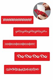 Ai̇rbrush Tattoo Kol Modelleri̇ 5 Adet Geçi̇ci̇ Dövme Kına Şablonu