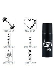 Ai̇rbrush Tattoo Şeri̇t Pusula Spray Tattoo Geçi̇ci̇ Sprey Dövme Seti̇
