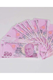 İRHANLAR Geçersiz Şaka Düğün Parası 200 TL Sah Para 100 Adet Oyun Parası Dış Çekimlere Özel 1 Deste