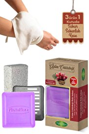 Phytoflora Üzüm Çekirdeği Sabunu Ve Banyo Kesesi, Katı Sabunluk