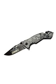 evimdeyokyok 4 23 6 Swat Kurtarma / Kamp Çakı 20cm - Yarı Otomatik, Cam Kırma Ve İp Kesme Aparatlı