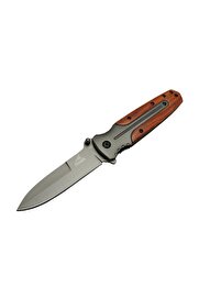 evimdeyokyok GB DA59 Avcı Tip Kamp Çakısı 21 cm - Metal & Ahşap Sap