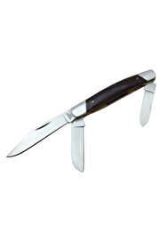 evimdeyokyok K-15 Falkon Üç Ağızlı / Üçlü Çakı 18 cm - Ahşap Saplı, Manuel