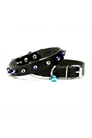 Ethab Ti̇caret Nazar Boncuklu Kedi̇ Ve Köpek Tasması 1X14-18 Cm Si̇yah Xsmall