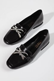 Gult Kadın Parlak Fi̇yonklu Loafer Babet