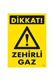 Ethab Ti̇caret Di̇kkat Zehi̇rli̇ Gaz Uyarı Levhası 25X35 Kod797