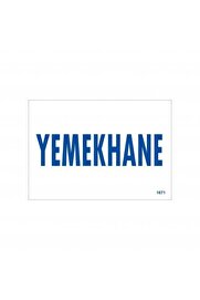 Ethab Ti̇caret Yemekhane Uyarı Levhası 17,5X25 Kod1671