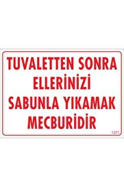 Ethab Ti̇caret Elleri̇ni̇zi̇ Yıkayınız Uyarı Levhası 25X35 Kod1201